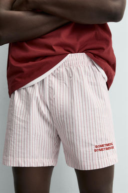 EMBROIDERED POPLIN BOXERS