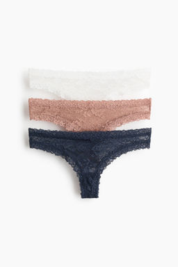 Pack de 3 bragas Brazilian de encaje - H&m фото 2