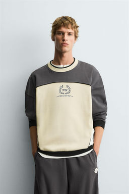 COLOUR BLOCK PRINT SWEATSHIRT - Zara фото 2