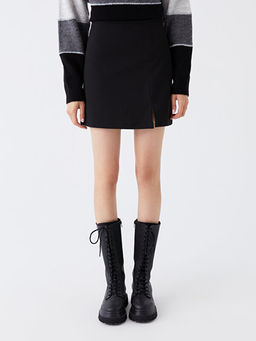 Kad?n Beli Lastikli D?z Etek