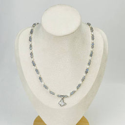 Колье из Лабрадора и Жемчуга