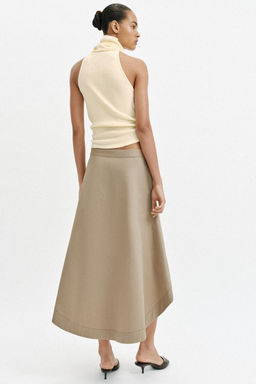 FALDA MIDI ASIM?TRICA / Tostado - Zara фото 5