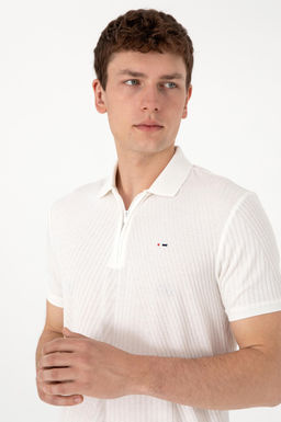 Erkek Regular Fit Polo Yaka Krem Ti__rt Sepette S_rpriz _ndirim - U.s. polo assn фото 2
