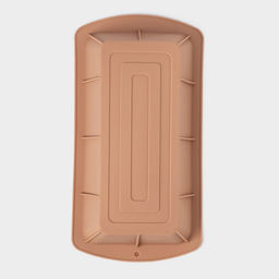 Форма для выпечки Доляна «Хлеб», силикон, 24×13×6 см, внутр.размер 21×11 см, бежевая