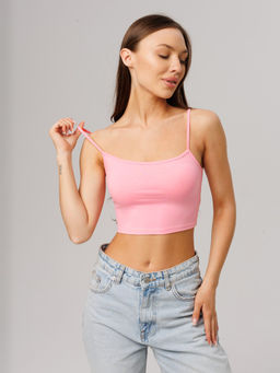 Женский топ на бретелях Lingeamo светло-розовый ЛТ-05 (8)  фото 2