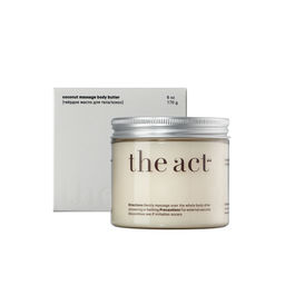 Массажное твёрдое масло для тела/кокос The Act фото 2