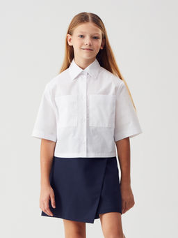 Блузка с короткими рукавами