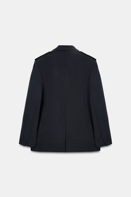 BLAZER OVERSIZE MAXI BOLSILLOS / Marino oscuro - Zara фото 8