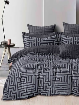 Постельное белье сатин элит на молнии - Вермонт 1.5 сп. (нав.70х70)