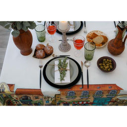 Скатерть Этель: Италия, 180 150 см, хлопок 100 %, саржа, 190 г/м  фото 11