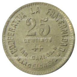 25 сентимо 1923 года Испания Барселона