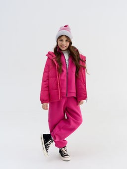 Джоггеры Бабл-гам с карманами утепленные 7+ - Bungly фото 9