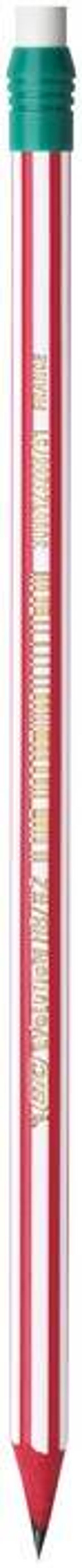 Цена за 2 шт. Карандаш чернографитный корпус пластик Bic Evolution Stripes НВ с ластиком заточенный шестигранный карт. упак.