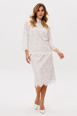 Комплект Eola 2863 блузка и юбка хлопок  фото 2