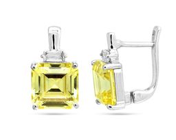 Серьги из серебра крайола циркон, Хит