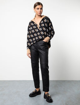 Джемпер из двуслойной вязки Жаккард - Vilatte фото 4