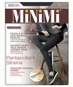 Pantacollant SIBERIA (40/1) хлопок с флисом*** - nero - Minimi фото 6