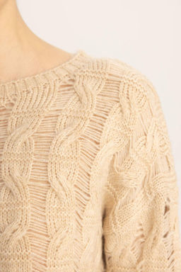 Свитер Relax Fit с круглым вырезом - Defacto фото 5