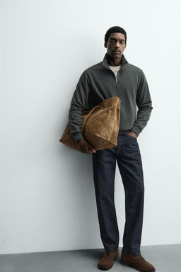 BASIC QUARTER-ZIP SWEATSHIRT - Zara фото 15