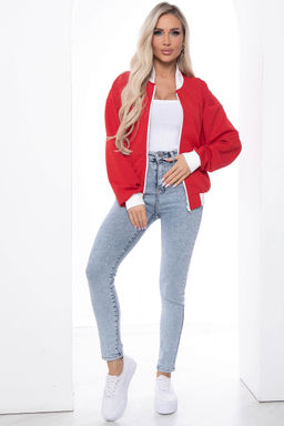 Бомбер Городской вайб (красный) Б8642 - Lt collection фото 3