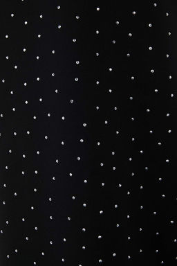 Siyah Vucuda Oturan Parlak Tasl? Dokuma S?k Abiye Elbise TPRSS24EL00128