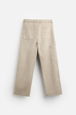 FADED CANVAS TROUSERS - LIMITED EDITION - Zara фото 7