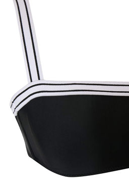 Siyah-Beyaz Bask?l? Balconette Brief Yuksek Bel Kaps?z Bikini Tak?m? TBESS26BT00204 - Trendyolmilla фото 3