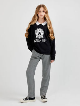 ACOOLA / Джемпер детский для девочек Vidar черный  фото 3