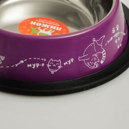 Миска с нескользящим основанием Пижон. Мурр, 230 мл  фото 6