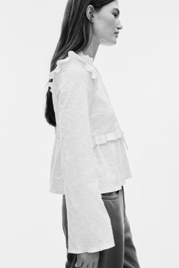 Blusa en punto jacquard - H&m фото 4