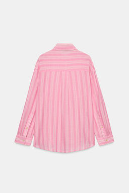 STRIPED VOLUMINOUS SHIRT - Zara фото 9