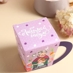 Чай чёрный в коробке-кружке Любимой бабуле, вкус: ваниль - карамель, 50 г. - Фабрика счастья фото 3