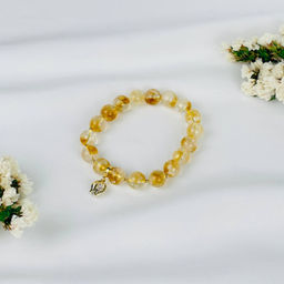 Браслет из Цитрина с подвеской - Радуга самоцветов фото 3