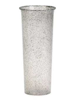 Ваза для цветов d11см  h26см цвет ГРАНИТ светло-серый
