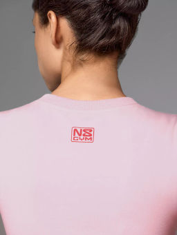 Укороченная спортивная футболка из хлопка