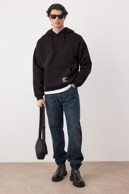 TRENDYOL MAN Beyaz Oversize/Genis Kesim Kapusonlu Etiketli Ici Polar/S?cak Tutan Sweatshirt TMNAW21SW2005 - Trendyolmilla фото 68