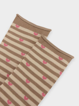 Носки женские Mark Formelle набор 5 пар бежевые с рисунком  фото 6