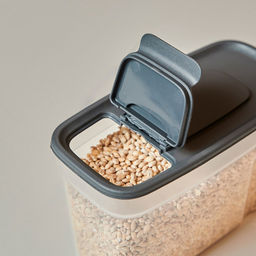 Контейнеров для сыпучих продуктов, набор 3 штук: 1л 3шт, полипропилен, графит (Россия) - Домашняя мода фото 5