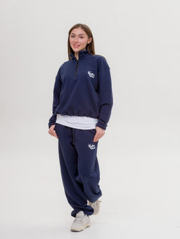 327 Костюм-трансформер с утяжками, темно-синий - Knitka wear фото 14