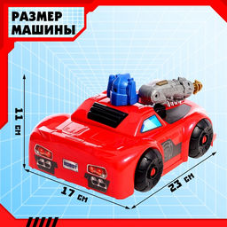Парковка-трансформер Робот, стреляет, подвижные элементы, трамплин, 4 машинки в наборе - Simaland фото 3