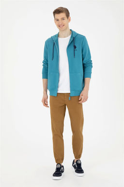 Мужские брюки из плотной ткани светло-хаки - U.s. polo assn фото 3