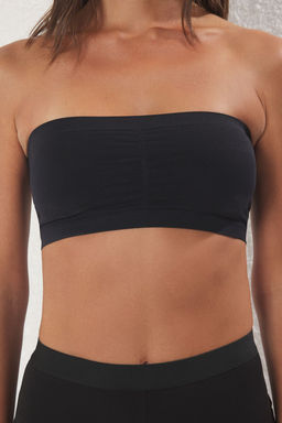 TRENDYOLMILLA Siyah-Ten 2li Seamless/Dikissiz Balensiz Kapl? Bandeu Orme Sutyen THMSS25SU00010  фото 3
