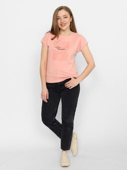 CRB wear/FSSW 60249-28 Футболка женская,коралловый/Ex.Cherubino  фото 3