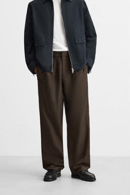 PLEATED JOGGER WAIST TROUSERS - Zara фото 2