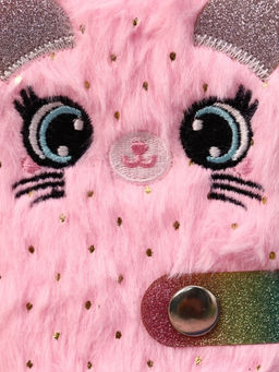 Блокнот плюшевый Cat, gently pink - I likegift фото 5