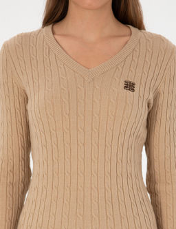 Bej Melanj Ex. Slim Fit Basic Kazak