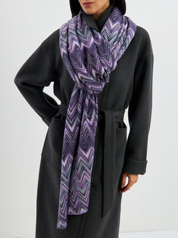 Большой, мягкий, тонкий и очень нежный двусторонний палантин с рисунком - Tantino фото 15