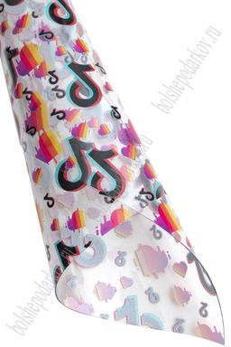 Пленка ПВХ с рисунком TikTok А4 (5 листов) SF-6057, №1