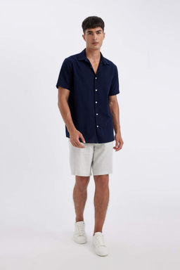 Шорты-бермуды из смесового льна Relax Fit - Defacto фото 2