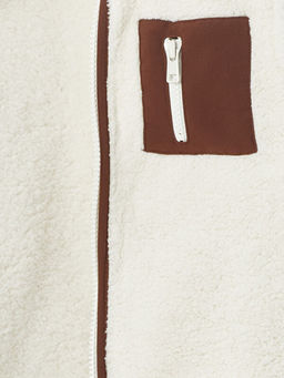 Dik Yaka Renk Bloklu Pel?? Erkek Bebek Yelek - Waikiki фото 3